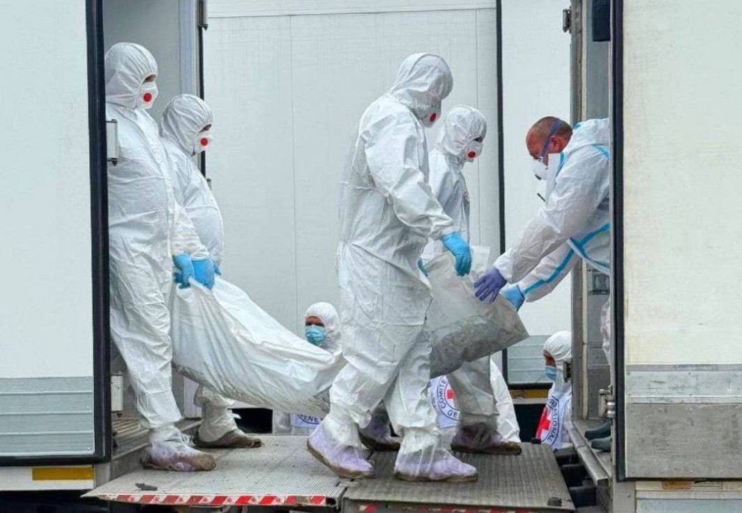 Передача тел погибших военнослужащих/ Фото: Telegram-канал Владимира Мединского