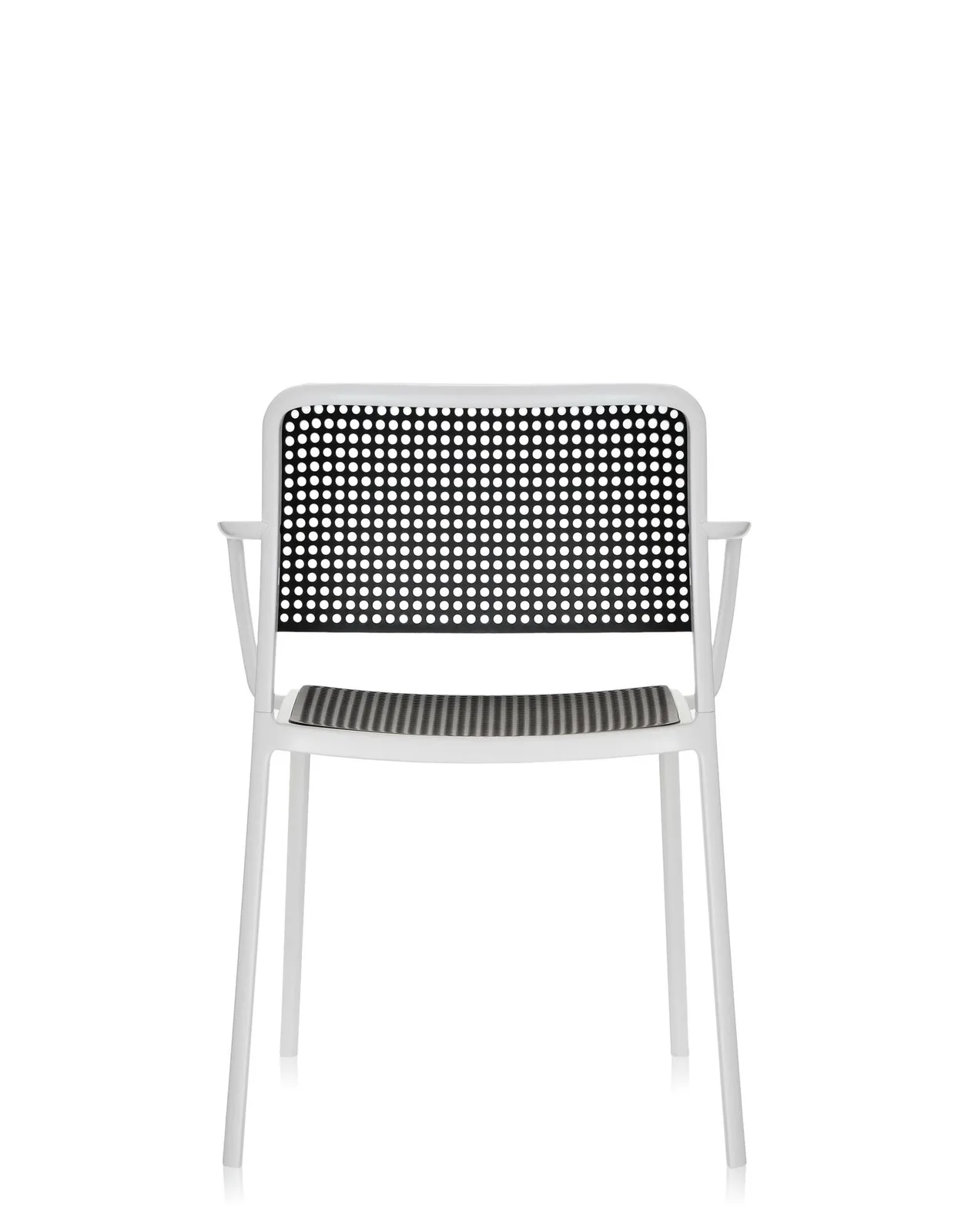 Стул Audrey с подлокотниками (черный/белый) Kartell, арт. 5876/B2 — изображение товара 2