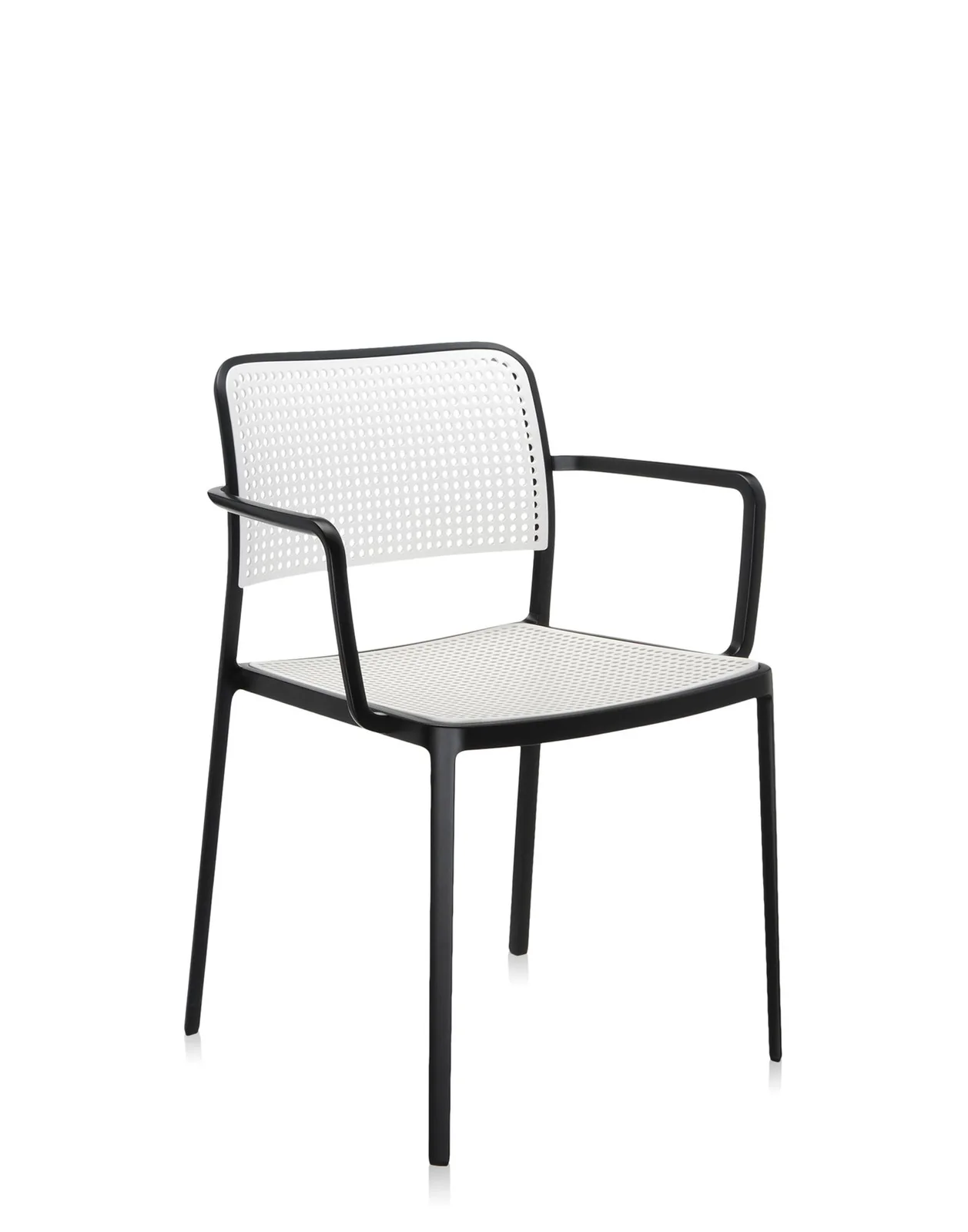 Стул Audrey с подлокотниками (бежевый/черный) Kartell, арт. 5876/N1 — изображение товара 2