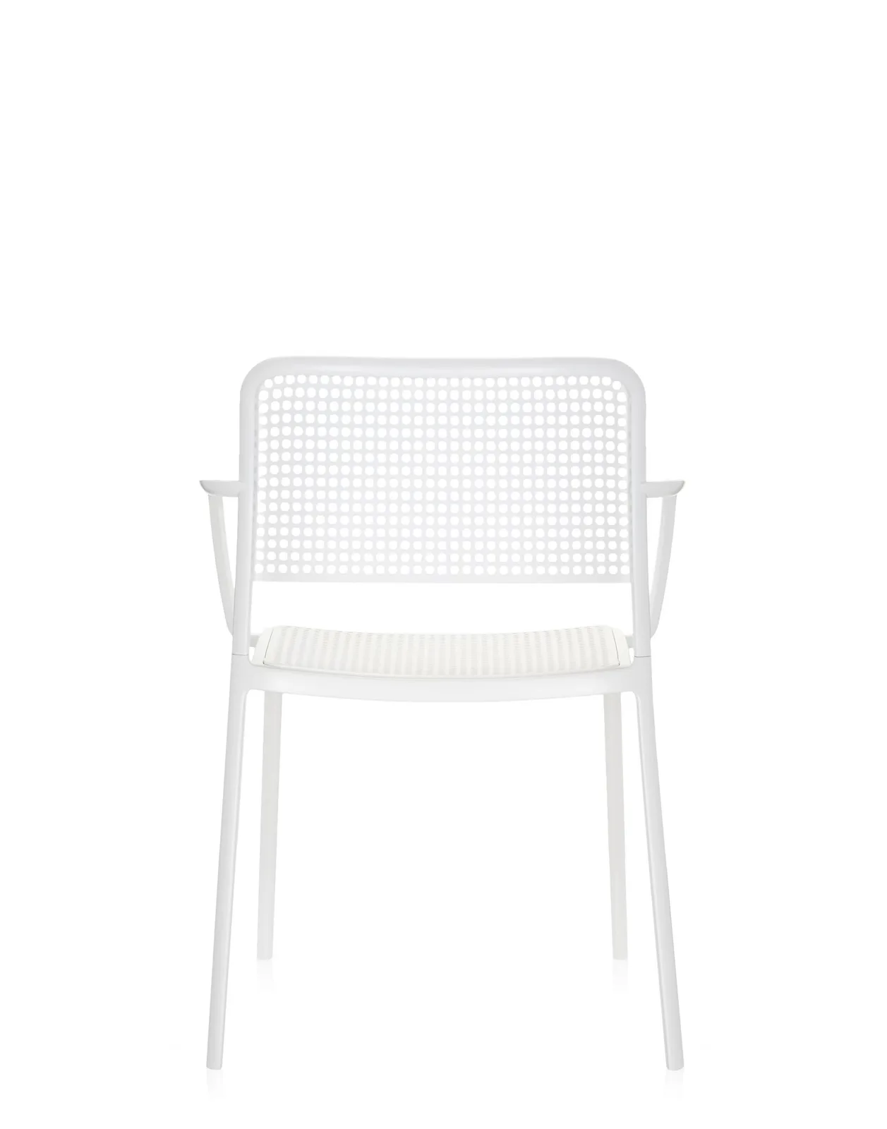 Стул Audrey с подлокотниками (белый) Kartell, арт. 5876/B1 — изображение товара 4