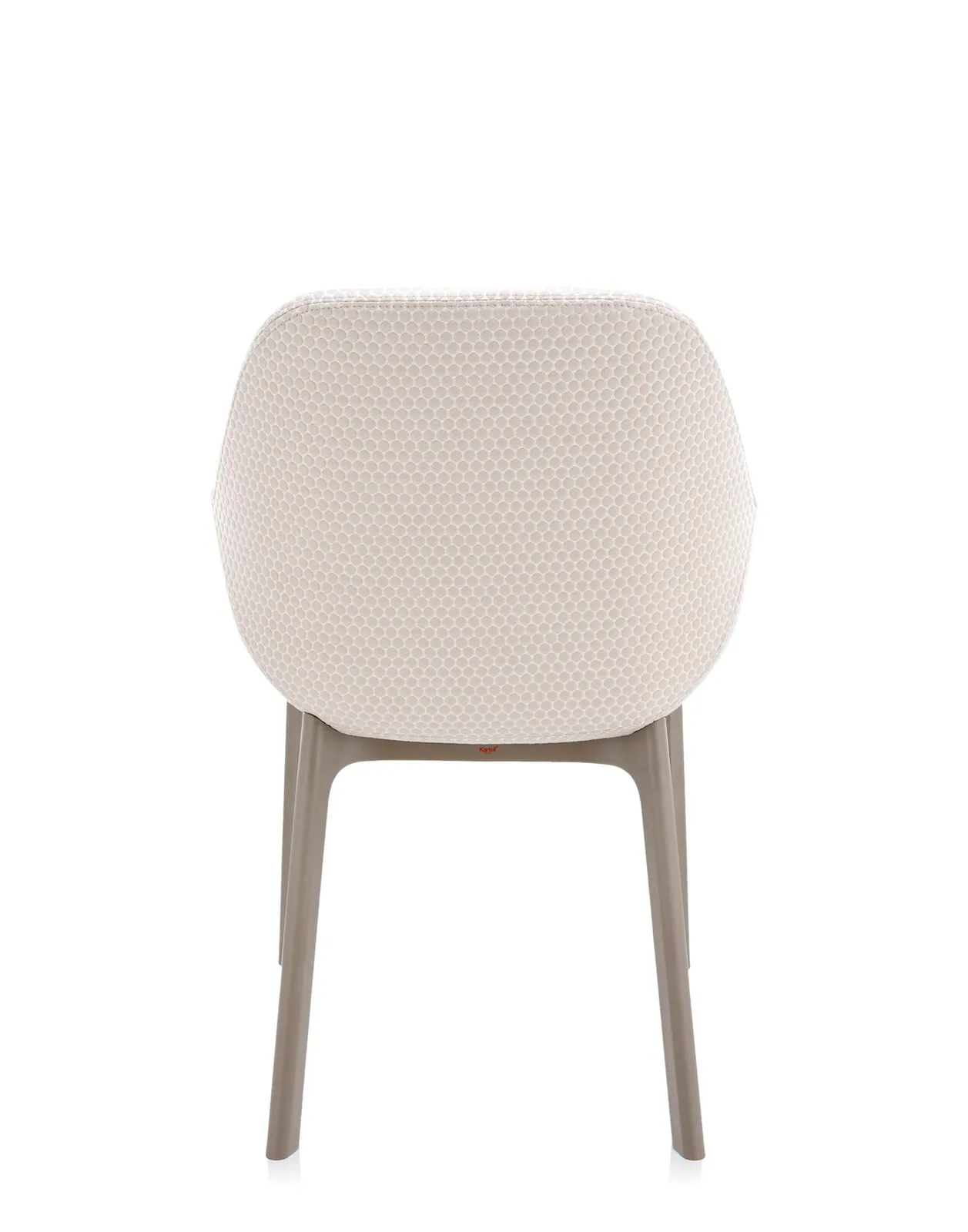 Кресло Clap (серое/бежевое) тисненая ткань Kartell, арт. 4182/T5 — изображение товара 4