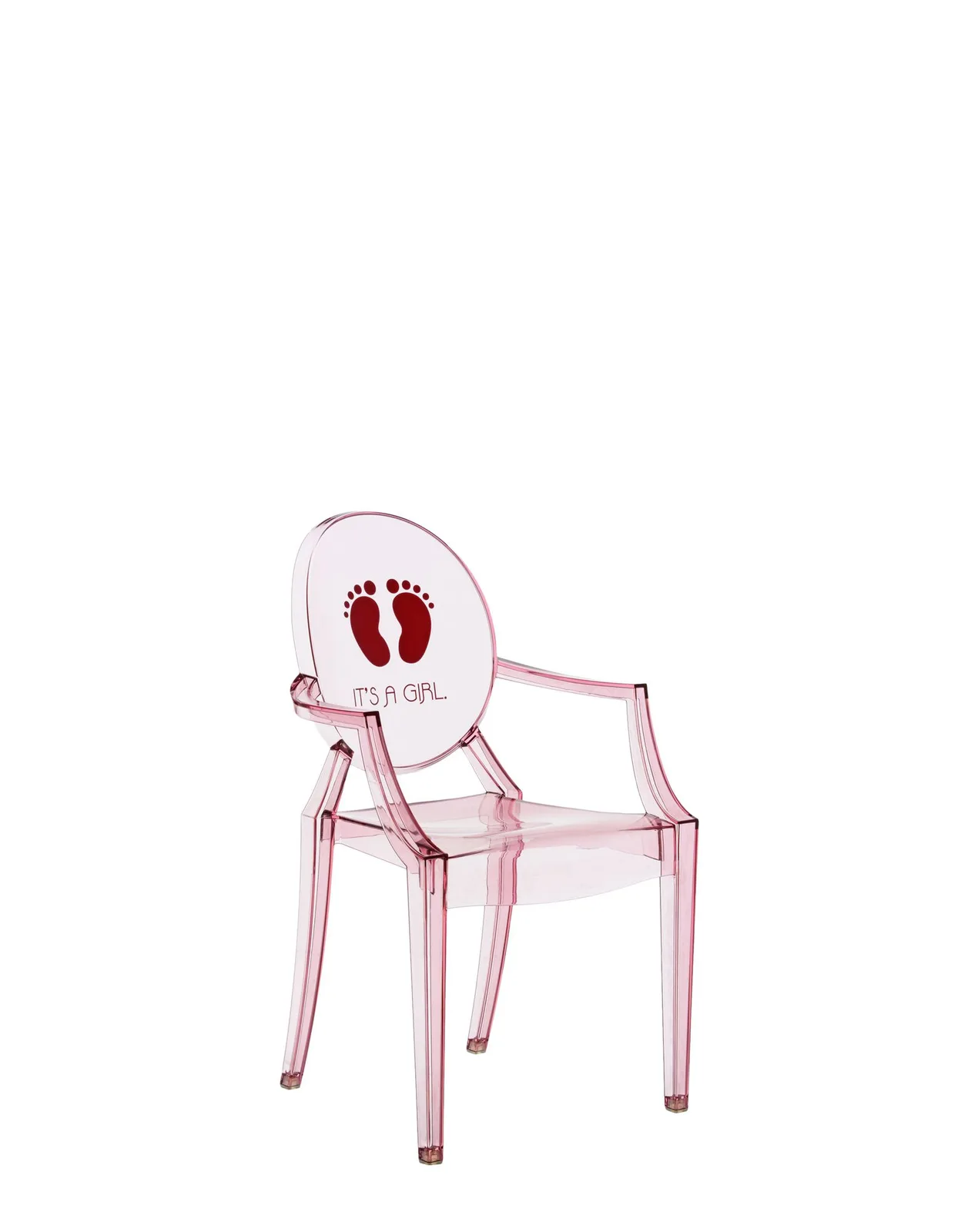 Стул детский Lou Lou Ghost (розовый) с рисунком Kartell, арт. 2855/88 — изображение товара 2