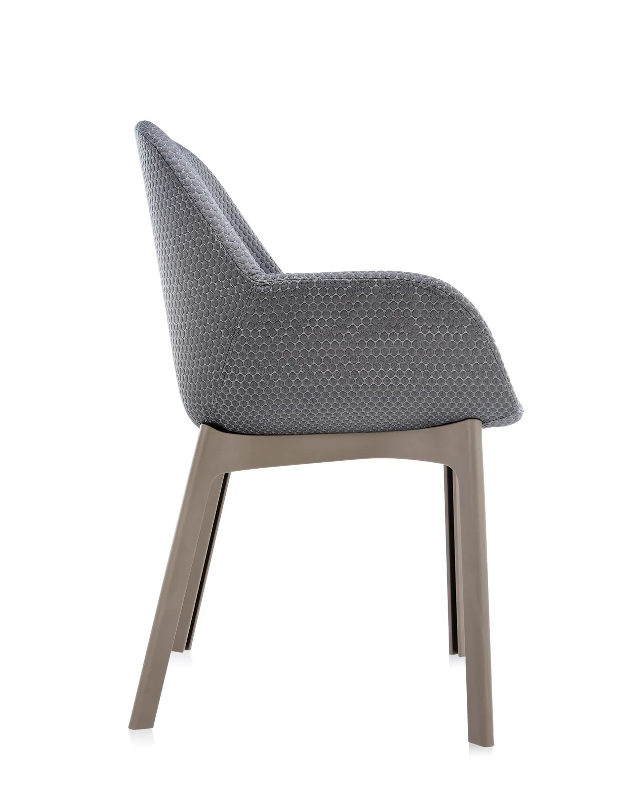Кресло Clap (серое/черное) тисненая ткань Kartell, арт. 4182/T2 — изображение товара 3