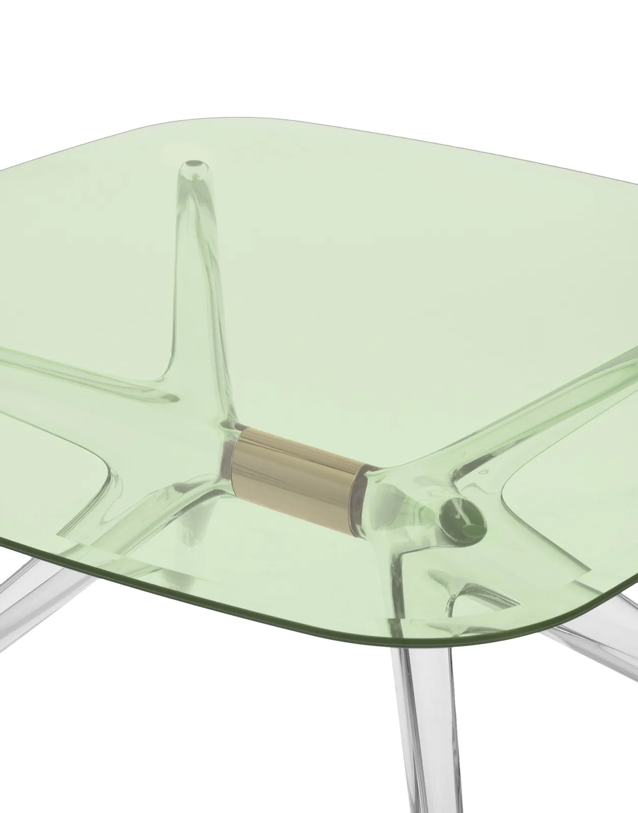 Стол журнальный Blast (зеленый/бронзовый) 80см Kartell, арт. 4095/G5 — изображение товара 4