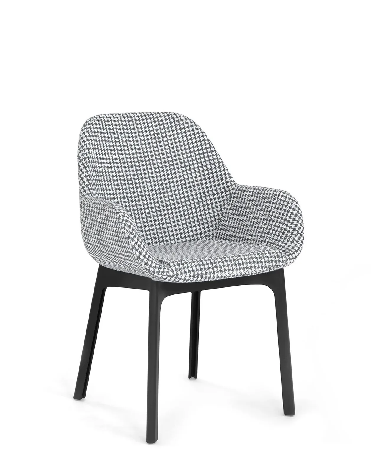 Кресло Clap (черное/серое) тисненая ткань Kartell, арт. 4182/NF — изображение товара 2