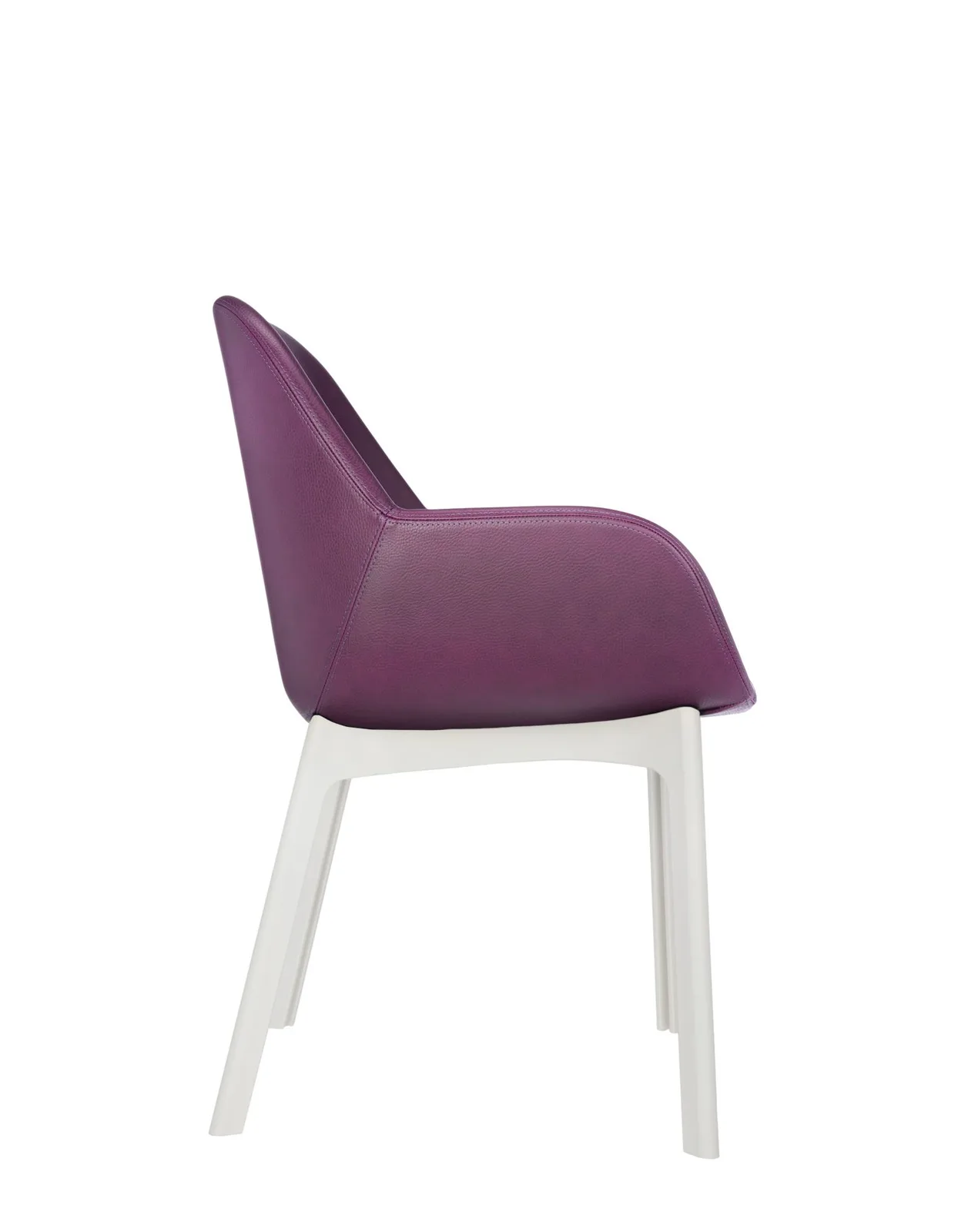 Кресло Clap (белое/фиолетовое) эко-кожа Kartell, арт. 4183/BP — изображение товара 3