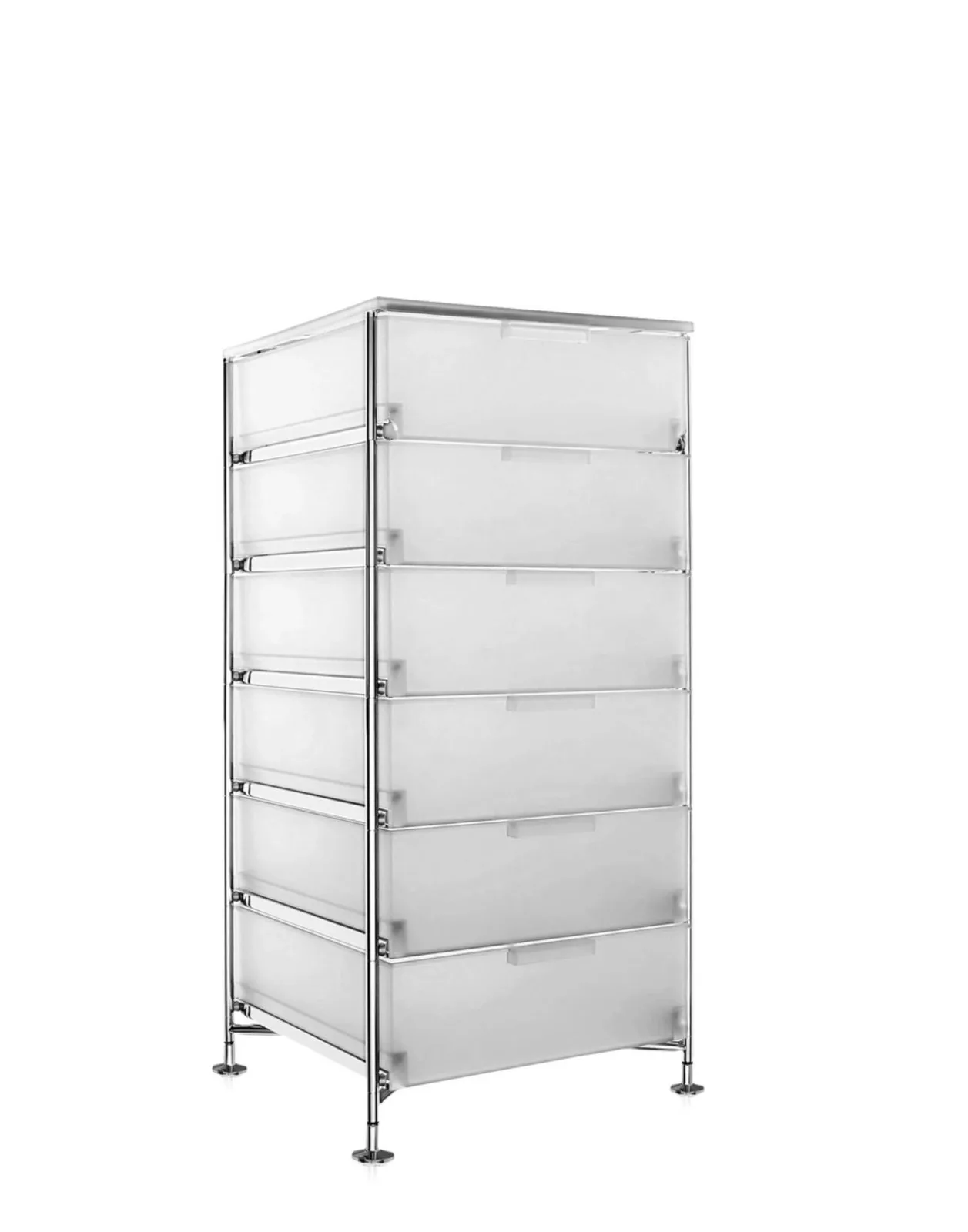 Контейнер Mobil на ножках (белый) с шестью ящиками Kartell, арт. 2041/L1 — изображение товара 2