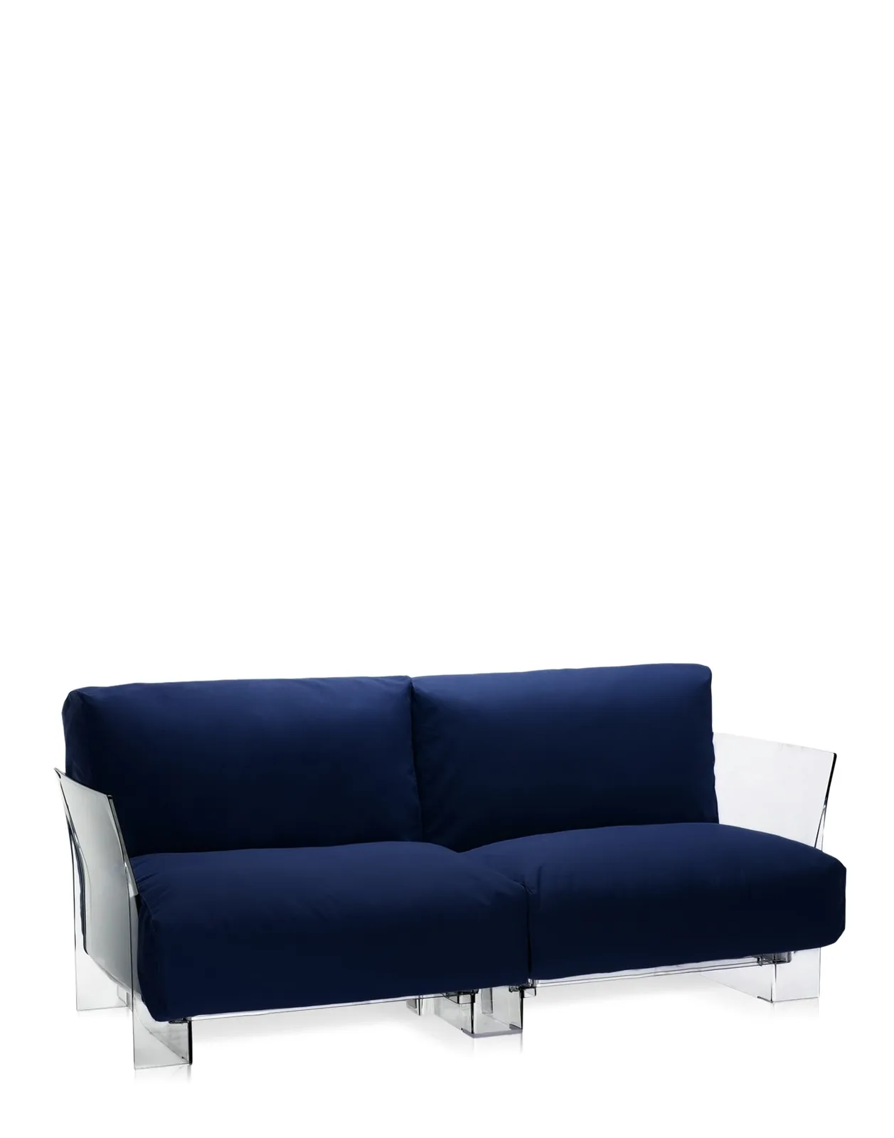 Диван Pop двухсекционный (синий/кристалл) Kartell, арт. 7042/27 — изображение товара 2