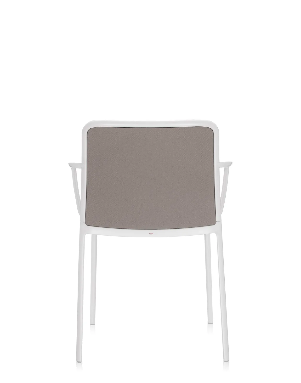 Стул Audrey Soft с подлокотниками (бежевый/белый) в ткани Trevira Kartell, арт. 5976/BD — изображение товара 4