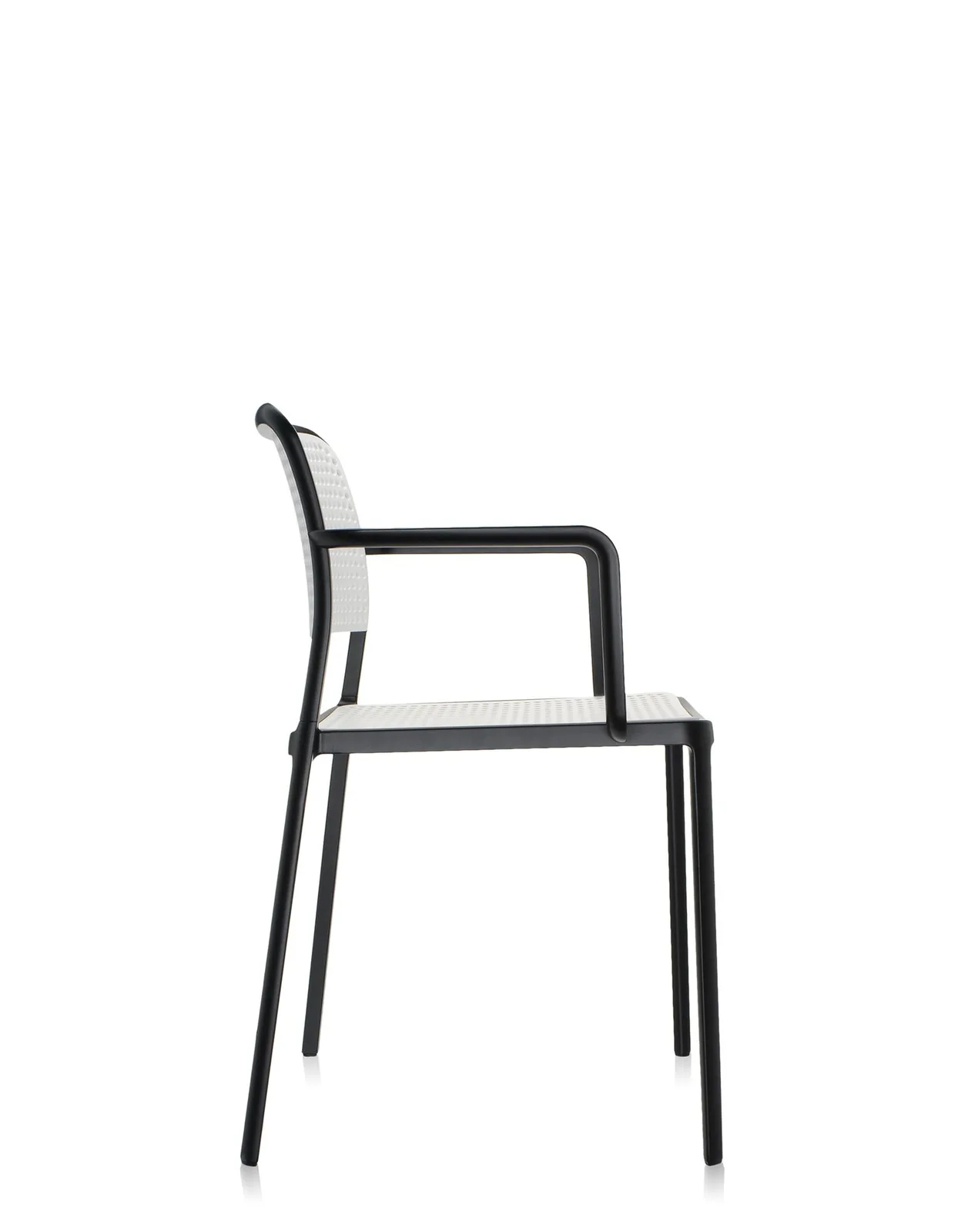 Стул Audrey с подлокотниками (бежевый/черный) Kartell, арт. 5876/N1 — изображение товара 3