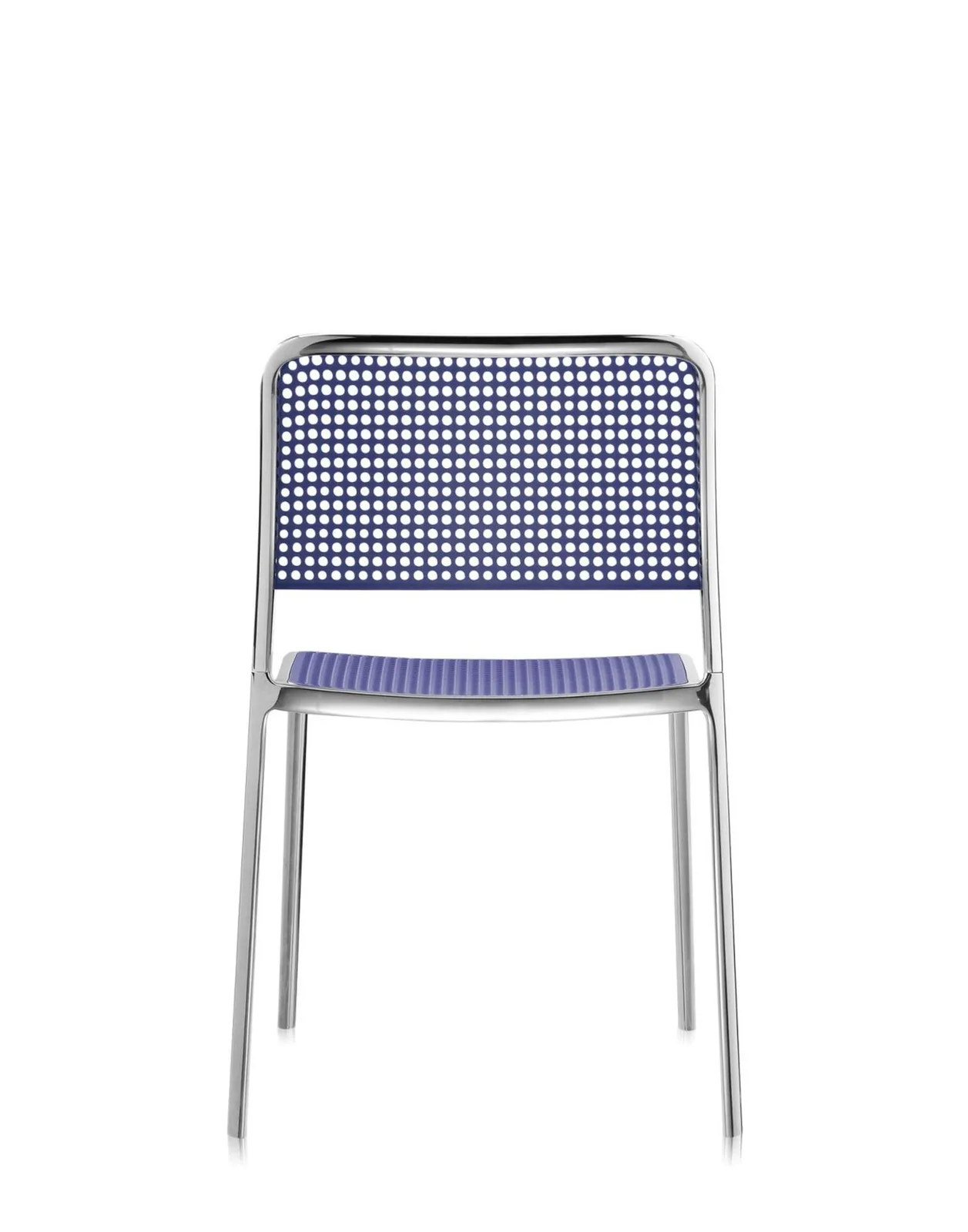 Стул Audrey Shiny (синий/хромированный) Kartell, арт. 5877/L7 — изображение товара 2