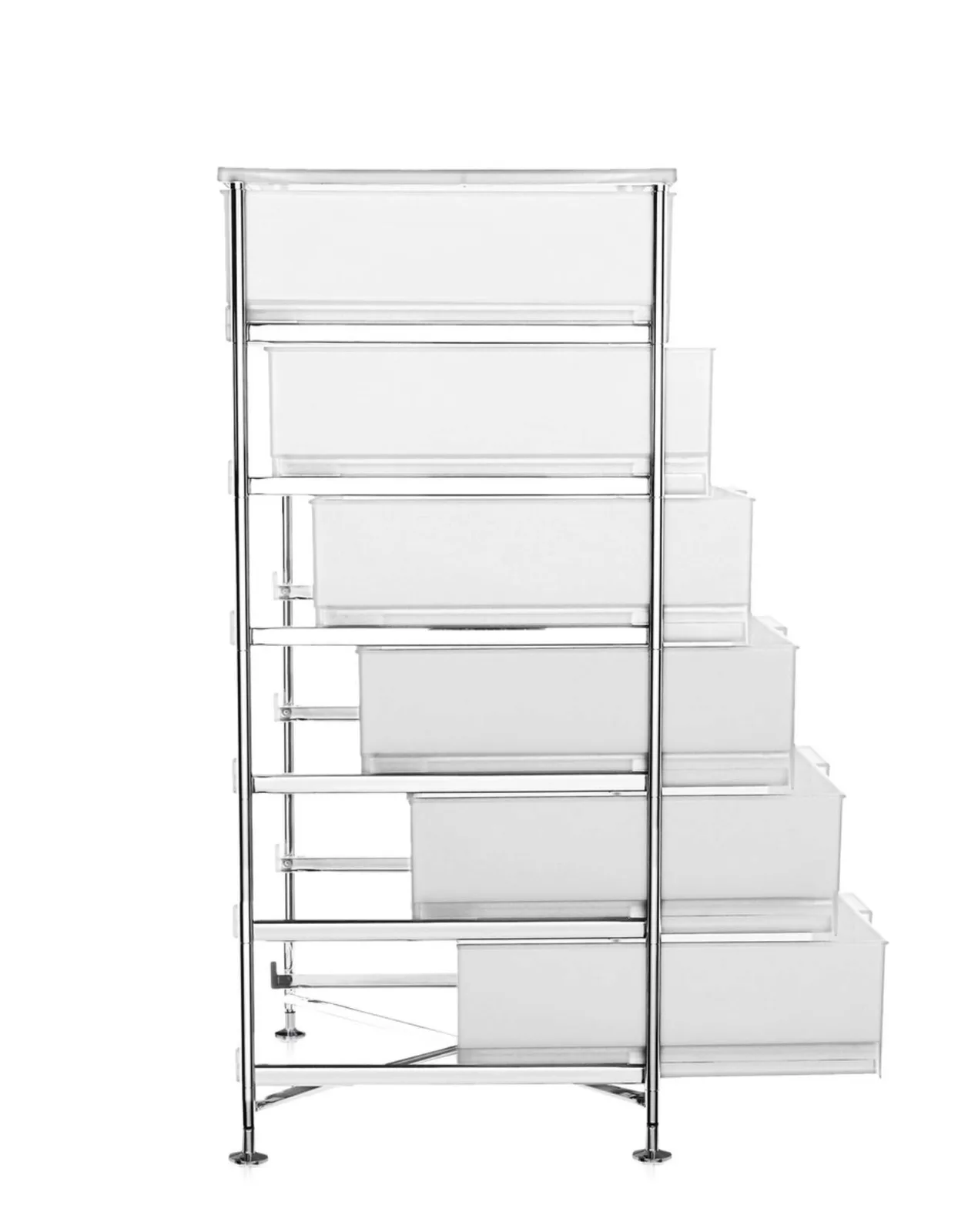 Контейнер Mobil на ножках (белый) с шестью ящиками Kartell, арт. 2041/L1 — изображение товара 3