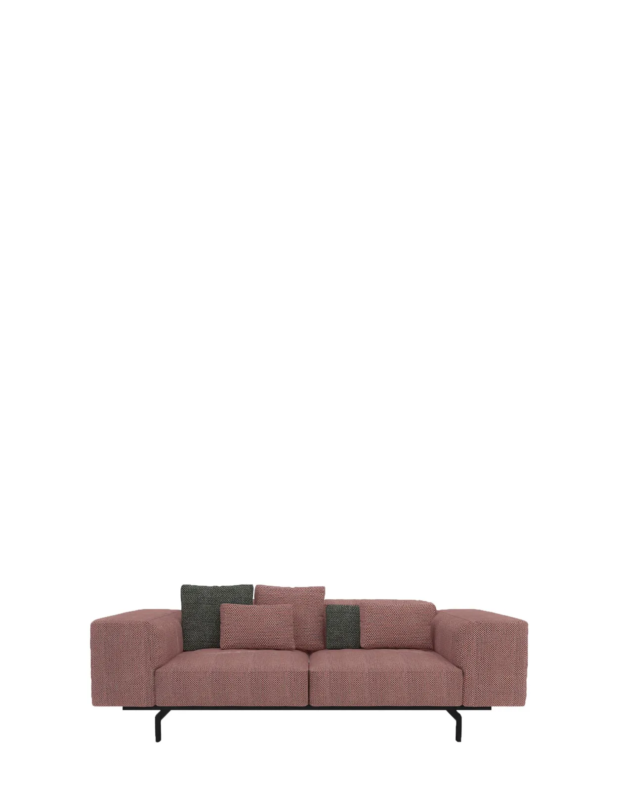 Диван Largo (розовый) двухсекционный Kartell