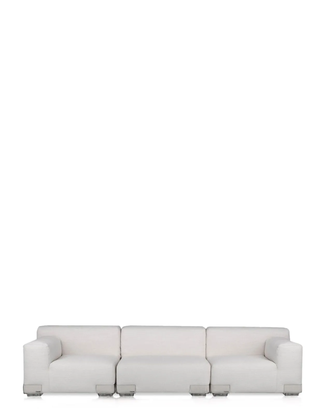 Кресло Plastics Duo (белое/кристалл) 88x88см Kartell, арт. 7092/70 — изображение товара 2