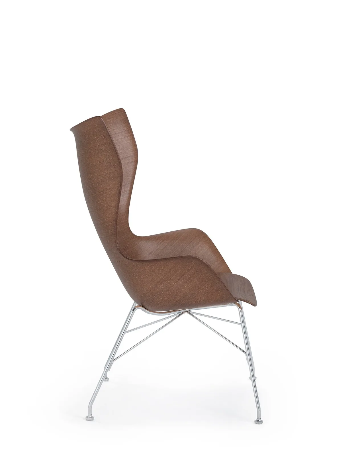 Кресло K/Wood (дерево/хромированное) Kartell, арт. 4915/SC — изображение товара 3