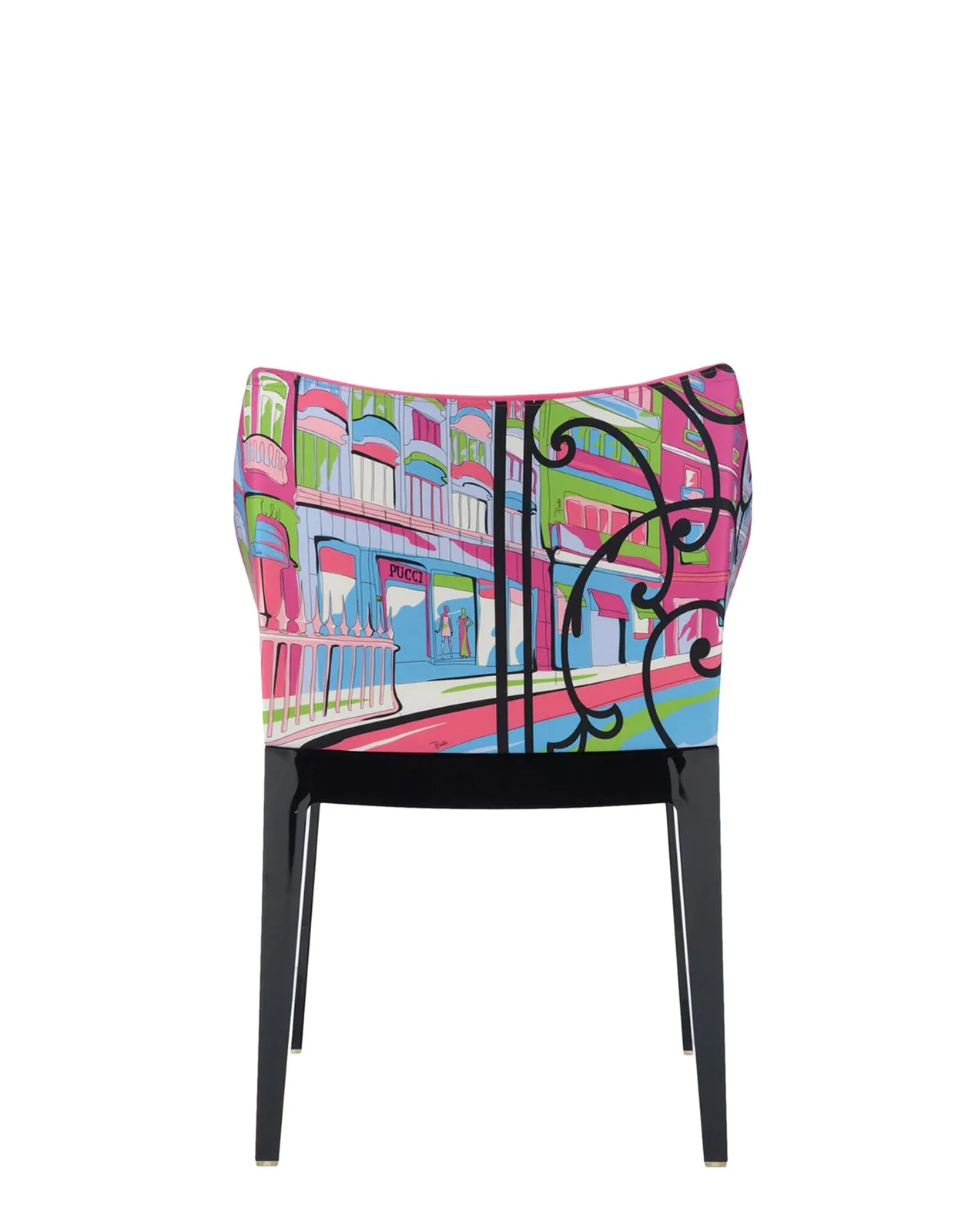 Кресло Madame (розовое/черное) Kartell, арт. 5838/PA — изображение товара 4