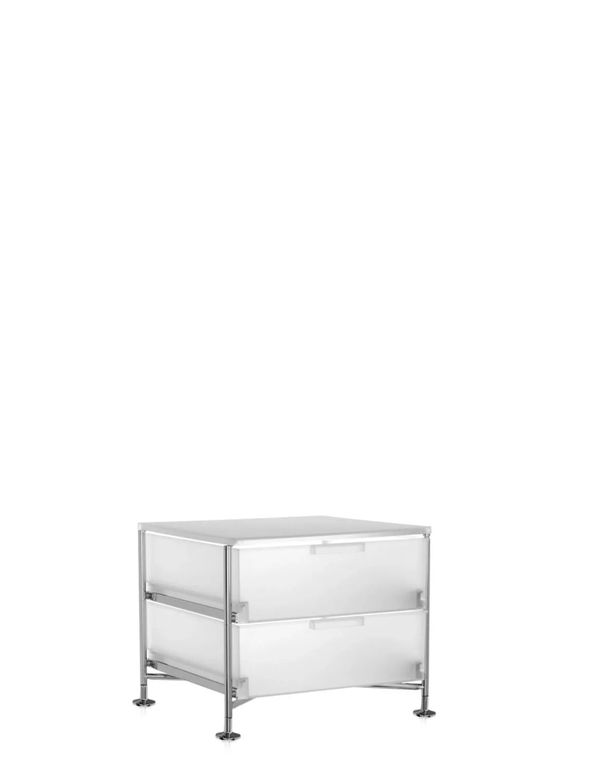 Контейнер Mobil на ножках (белый) с двумя ящиками Kartell, арт. 2005/L1 — изображение товара 2