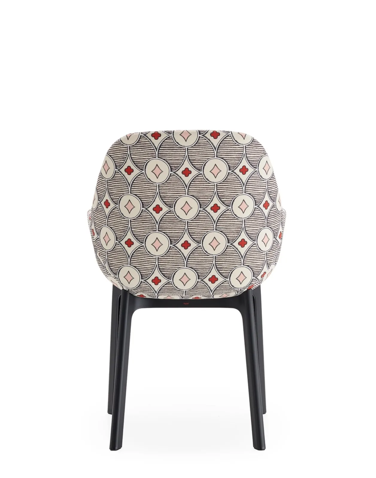 Кресло Clap (кремовое/черное) ткань Rubelli Quatrefoil Kartell, арт. 4188/NA — изображение товара 4