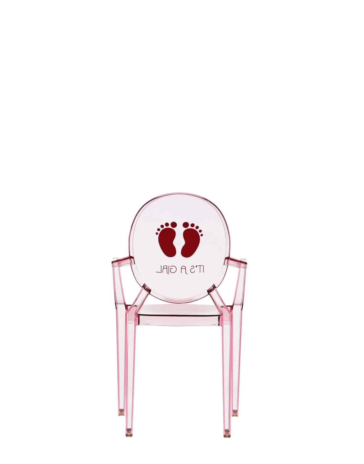 Стул детский Lou Lou Ghost (розовый) с рисунком Kartell, арт. 2855/88 — изображение товара 4
