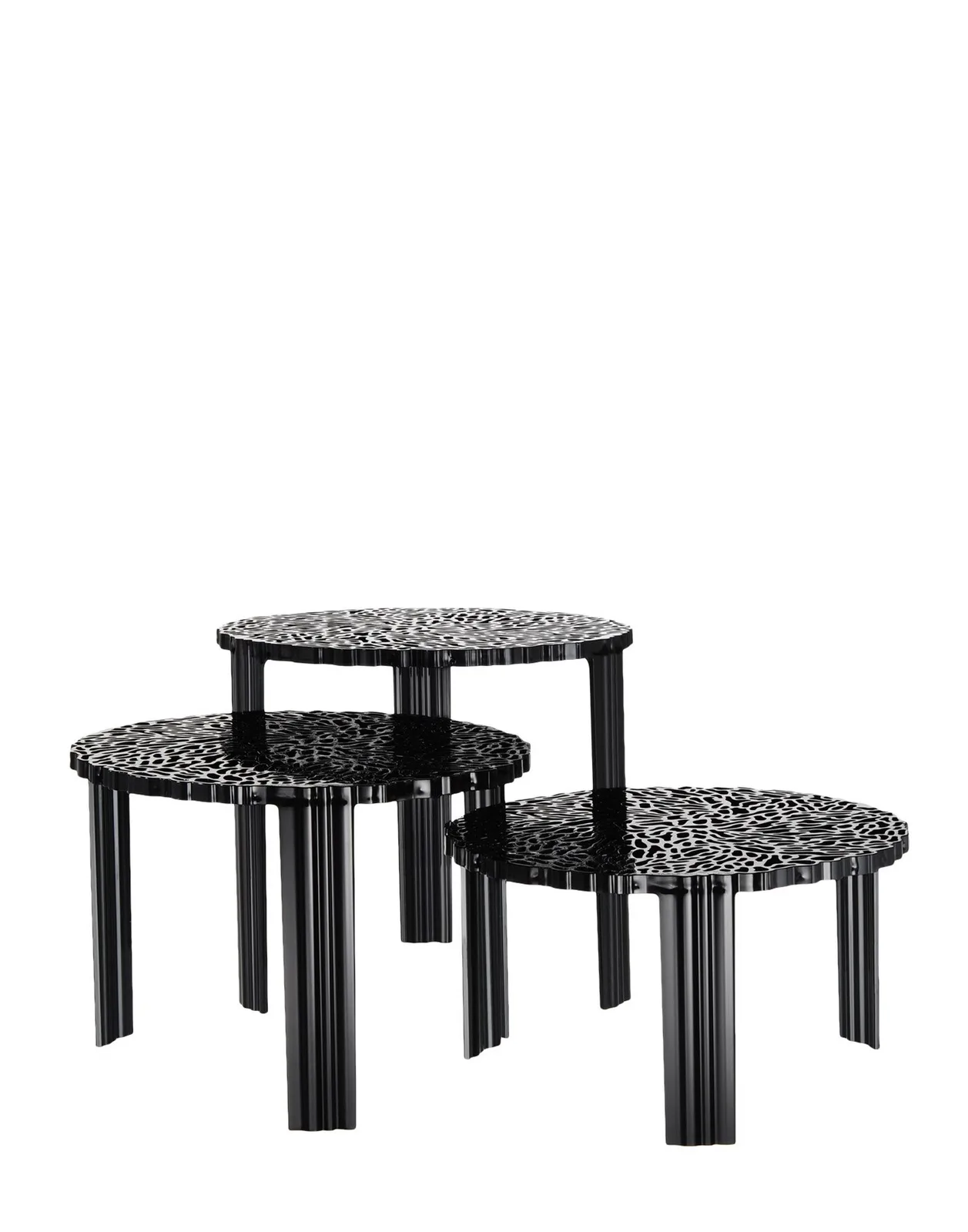 Столик журнальный T-Table (черный) высота 36см Kartell, арт. 8501/NE — изображение товара 2
