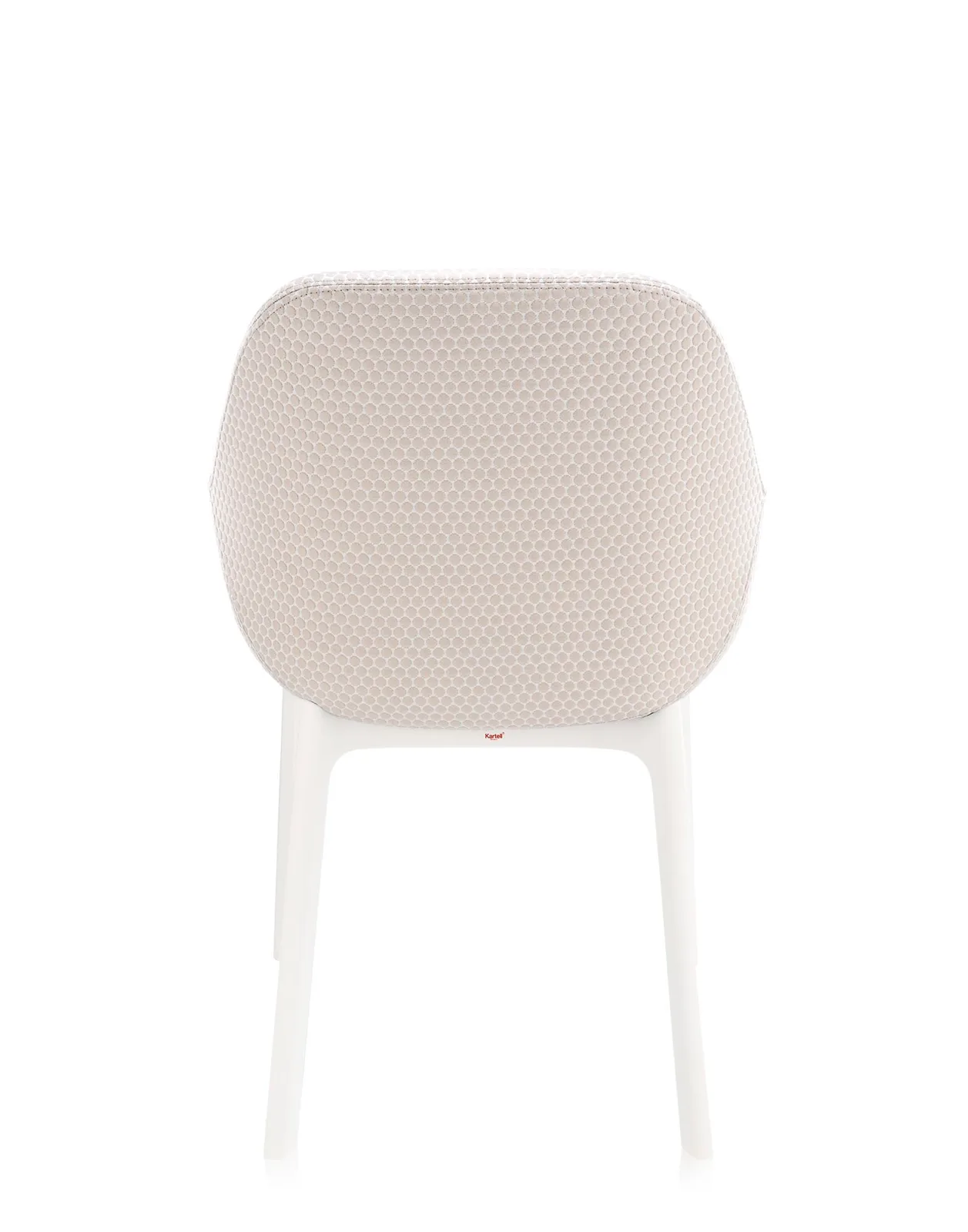 Кресло Clap (белое/бежевое) тисненая ткань Kartell, арт. 4182/B5 — изображение товара 4