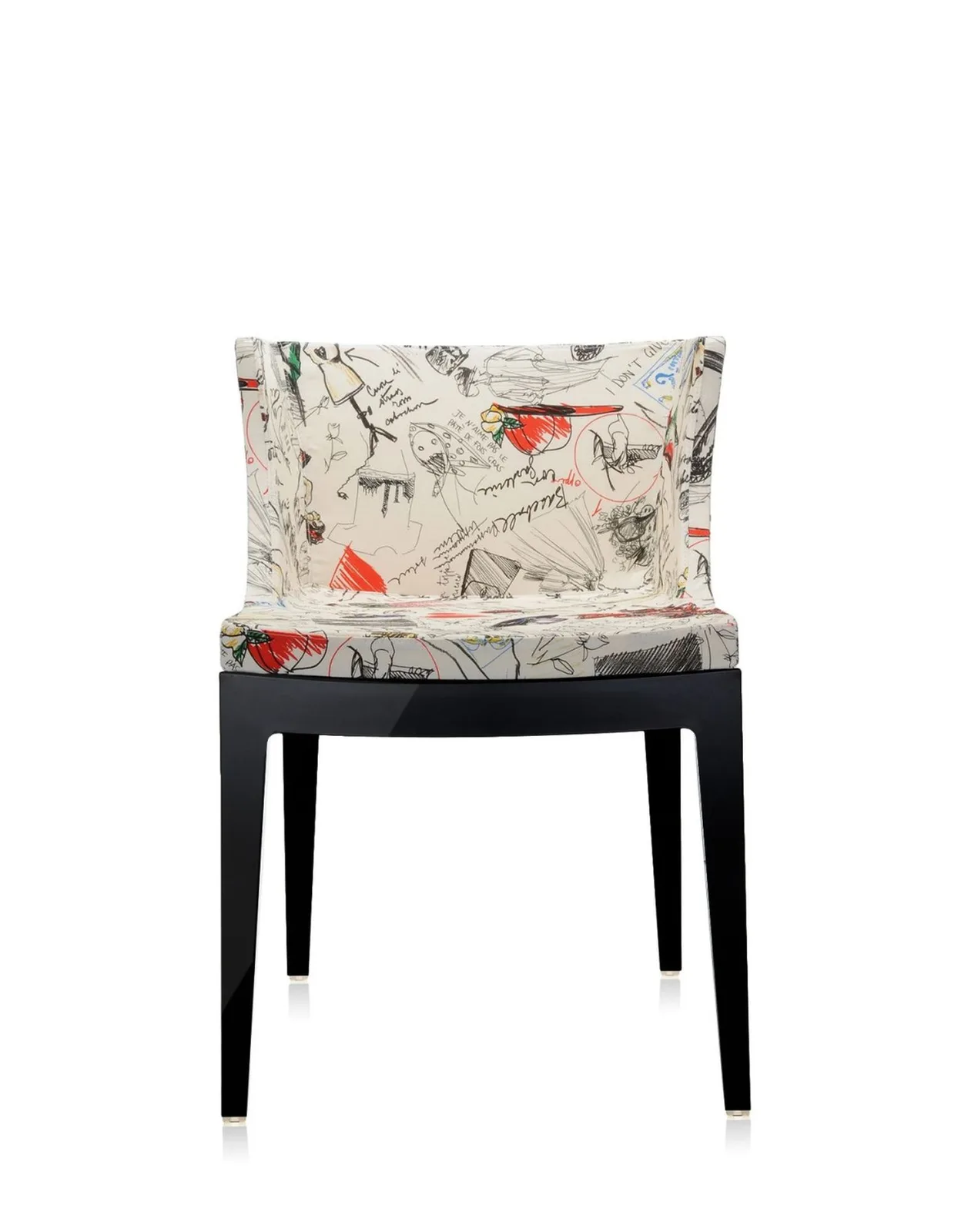 Кресло Mademoiselle (черное/бежевое) в ткани Moschino Kartell, арт. 4896/FM — изображение товара 2
