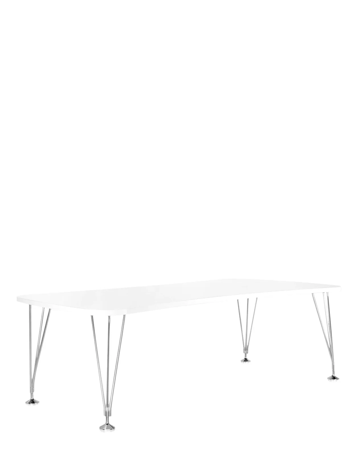 Стол офисный Max (белый) 160x80см, на колесах Kartell, арт. 4511/2M — изображение товара 3