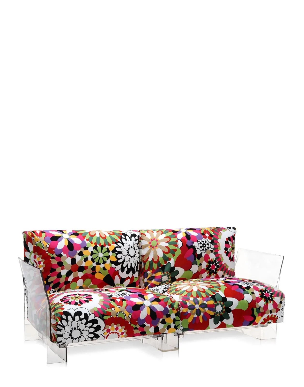 Диван Pop двухсекционный (красный/кристалл) в отделке Missoni Kartell, арт. 6052/QQ — изображение товара 2