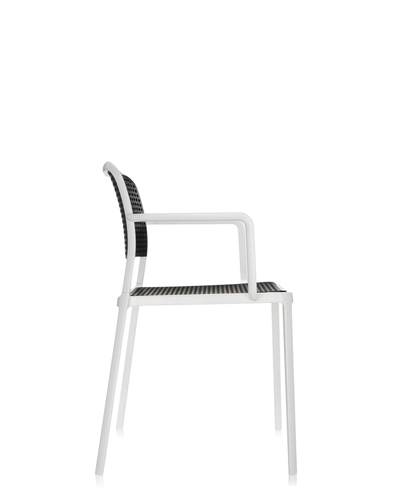 Стул Audrey с подлокотниками (черный/белый) Kartell, арт. 5876/B2 — изображение товара 3