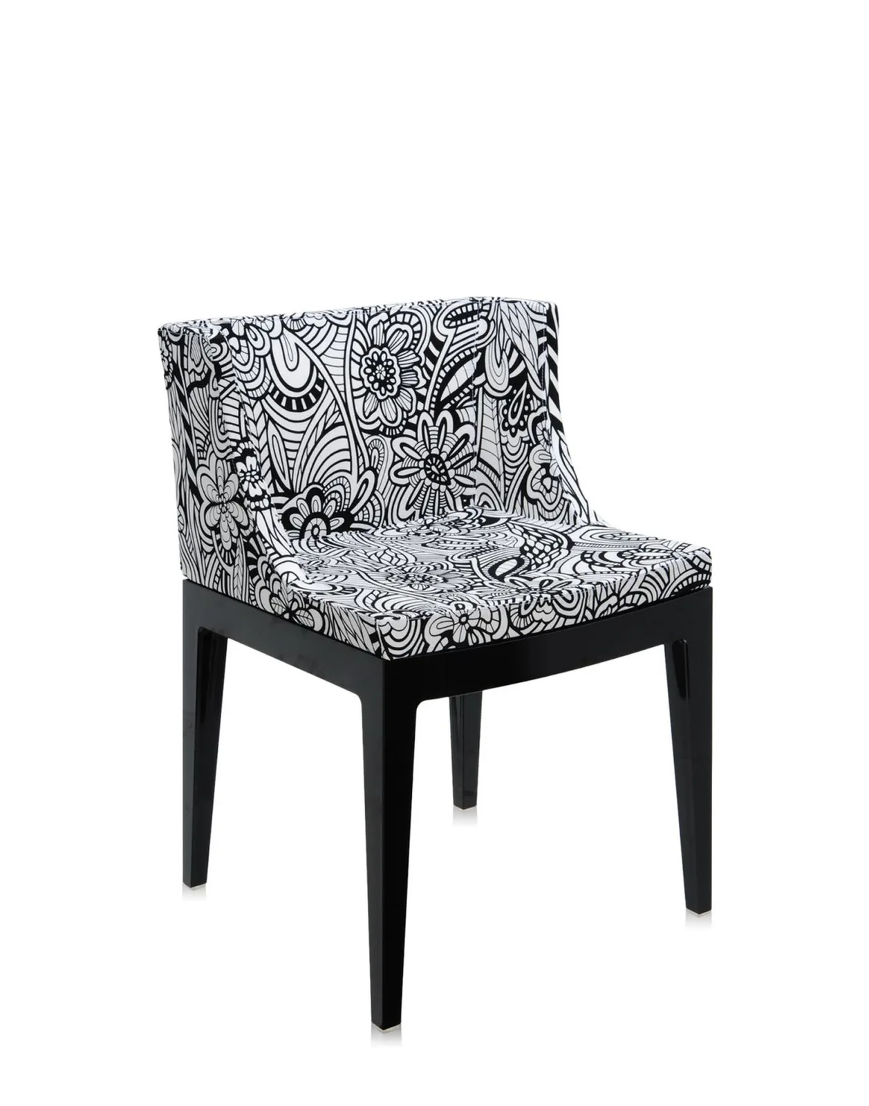 Кресло Mademoiselle (черное/серое) в ткани Missoni Kartell