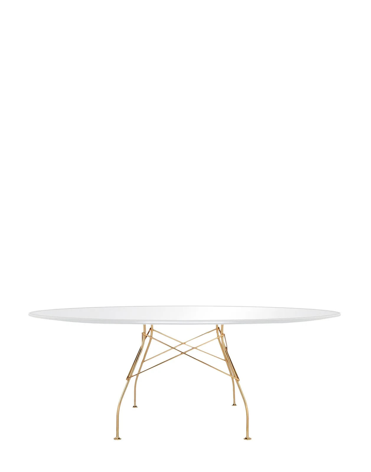 Стол Glossy (белый/золотой) 192x118см Kartell, арт. 4579/03