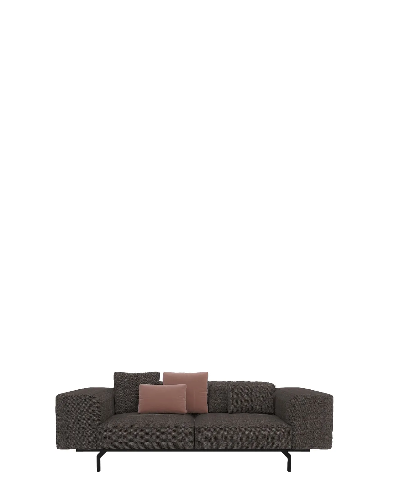 Диван Largo (серый) двухсекционный Kartell