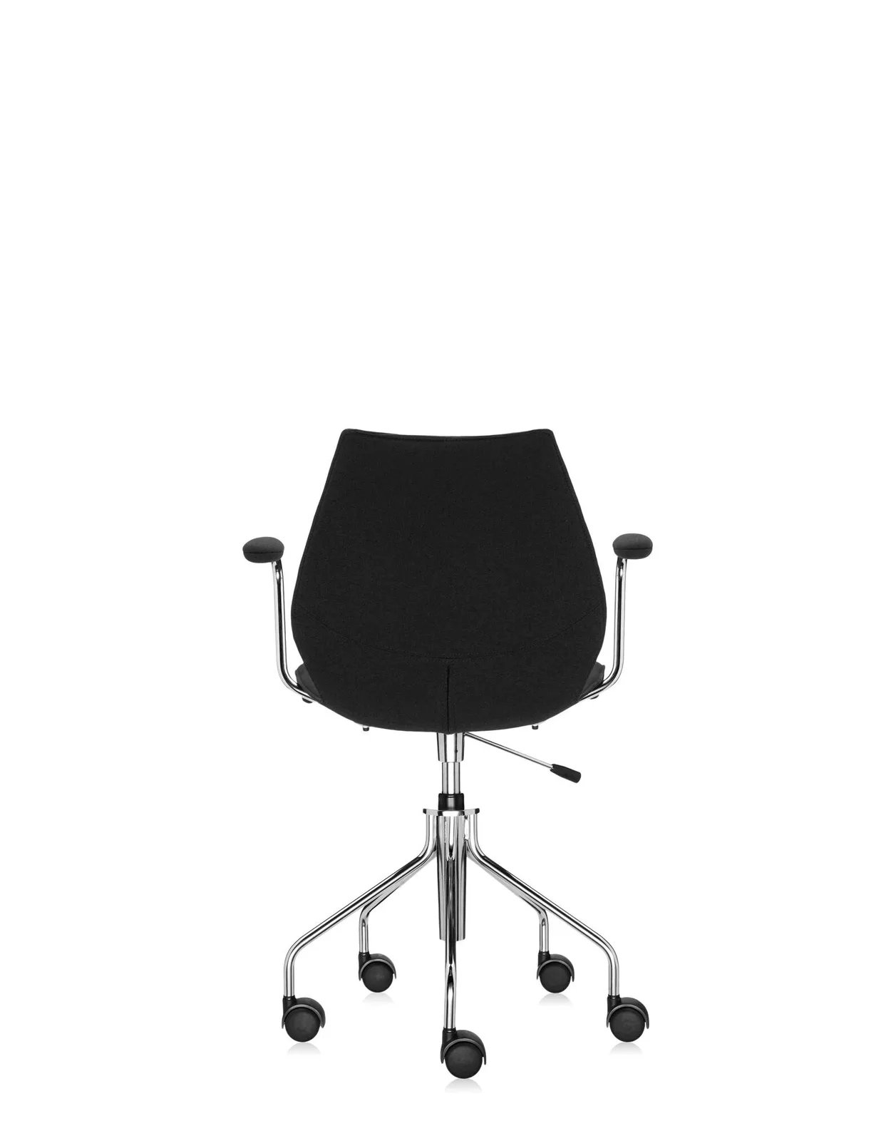 Кресло Maui Soft на колесах (черное) в ткани Trevira Kartell, арт. 2897/BB — изображение товара 2
