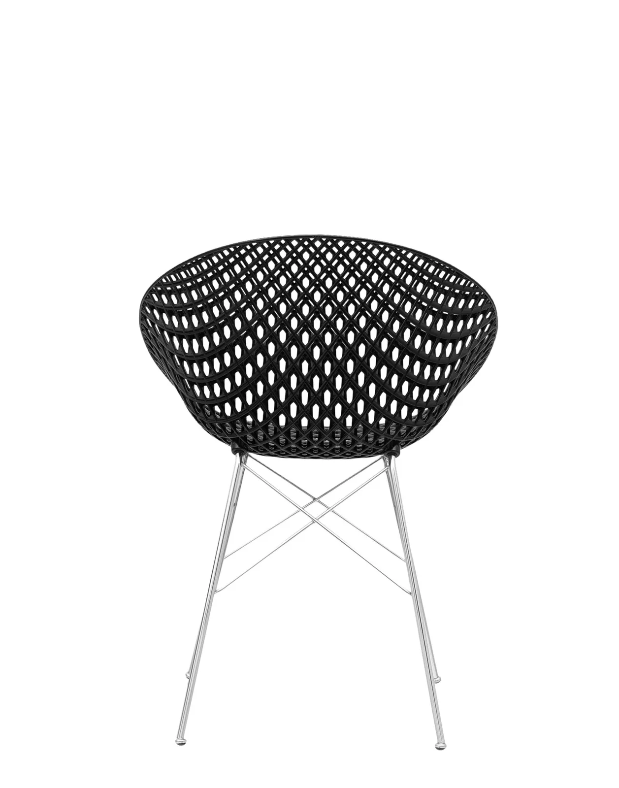 Кресло Smatrik (черное/хромированное) на ножках Kartell, арт. 5834/B9 — изображение товара 2