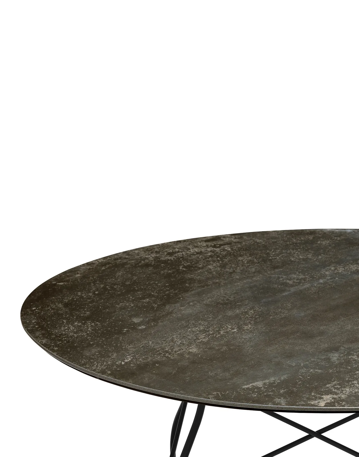 Стол Glossy (черный) диаметр 128см, мрамор Kartell, арт. 4578/CN — изображение товара 2