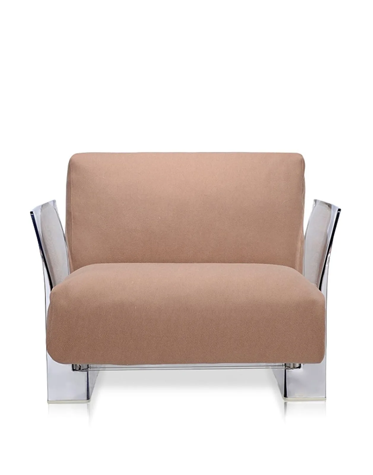 Кресло Pop (серое/кристалл) в отделке Хлопок Kartell, арт. 6041/44 — изображение товара 2