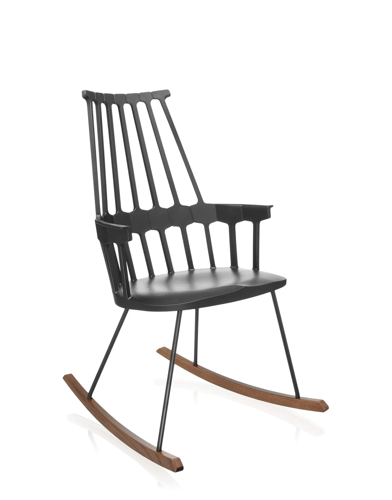 Кресло-качалка Comback (черное/дубовое) Kartell, арт. 5956/09 — изображение товара 2