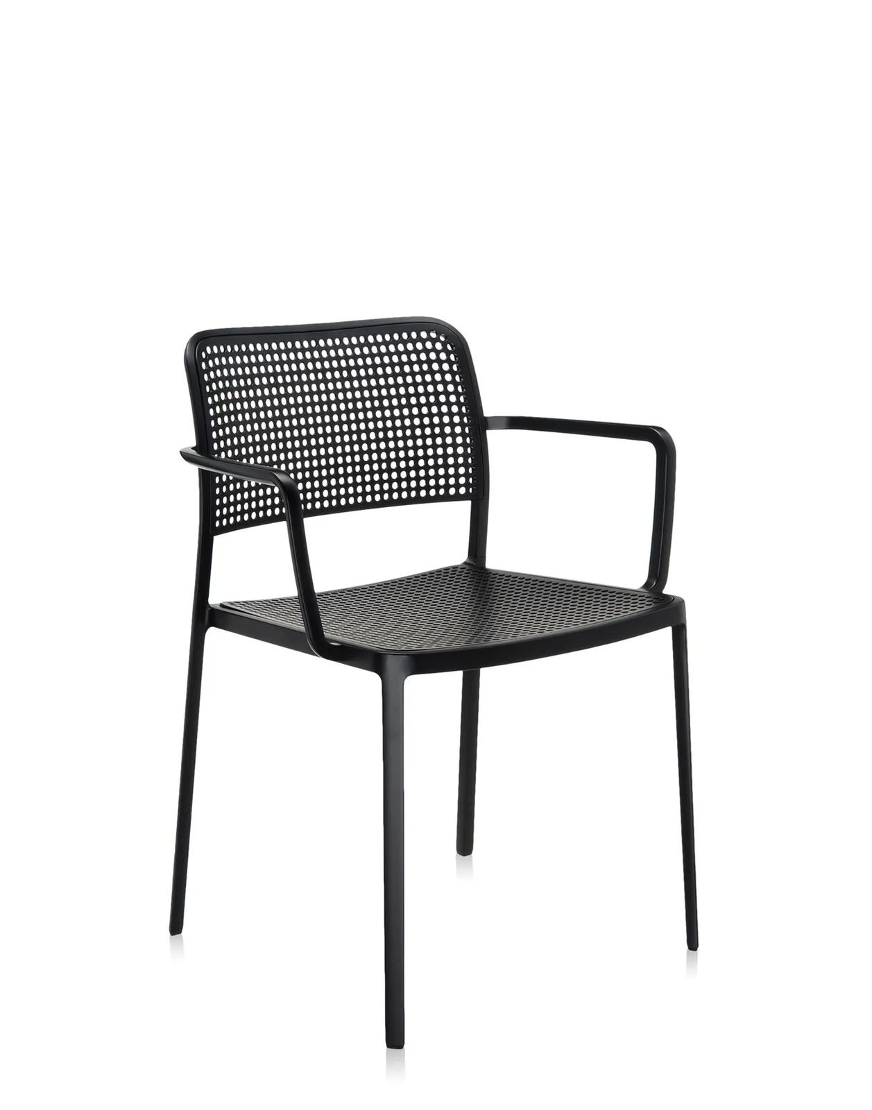 Стул Audrey с подлокотниками (серый/черный) Kartell, арт. 5876/N2 — изображение товара 4