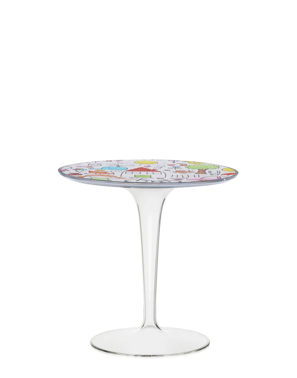 Столик журнальный TipTop (кристалл) с рисунком Kartell