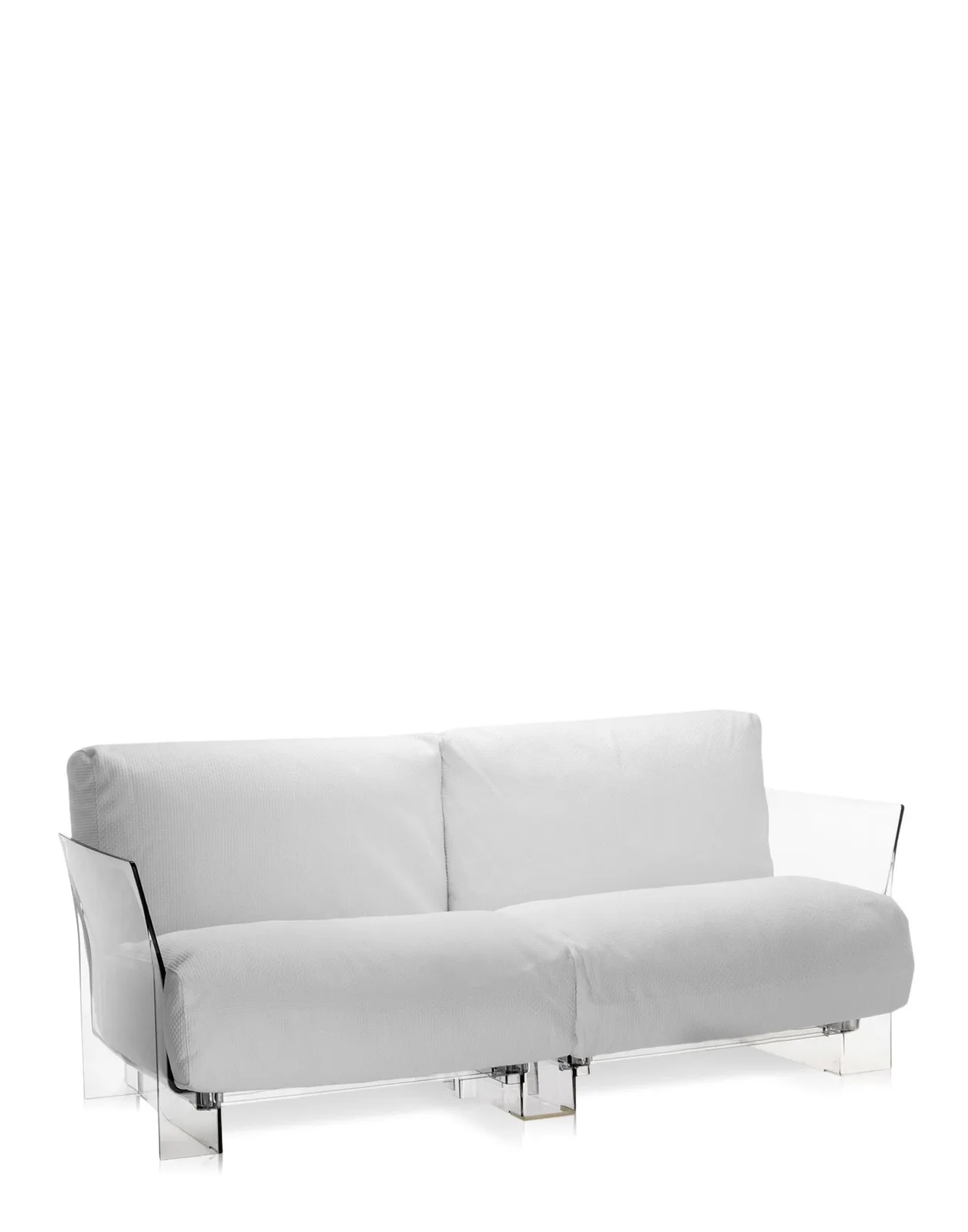 Диван Pop двухсекционный (белый/кристалл) Kartell, арт. 7042/30 — изображение товара 2