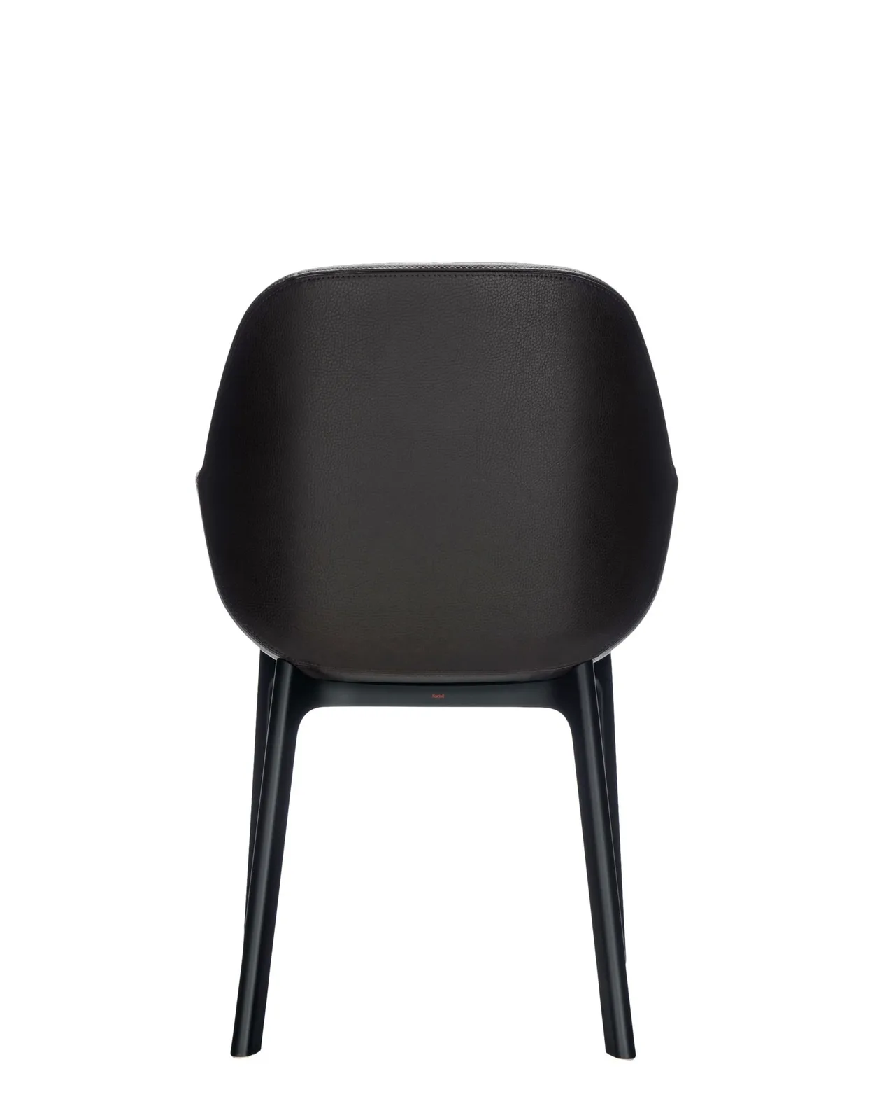 Кресло Clap (черное/коричневое) эко-кожа Kartell, арт. 4183/NM — изображение товара 2