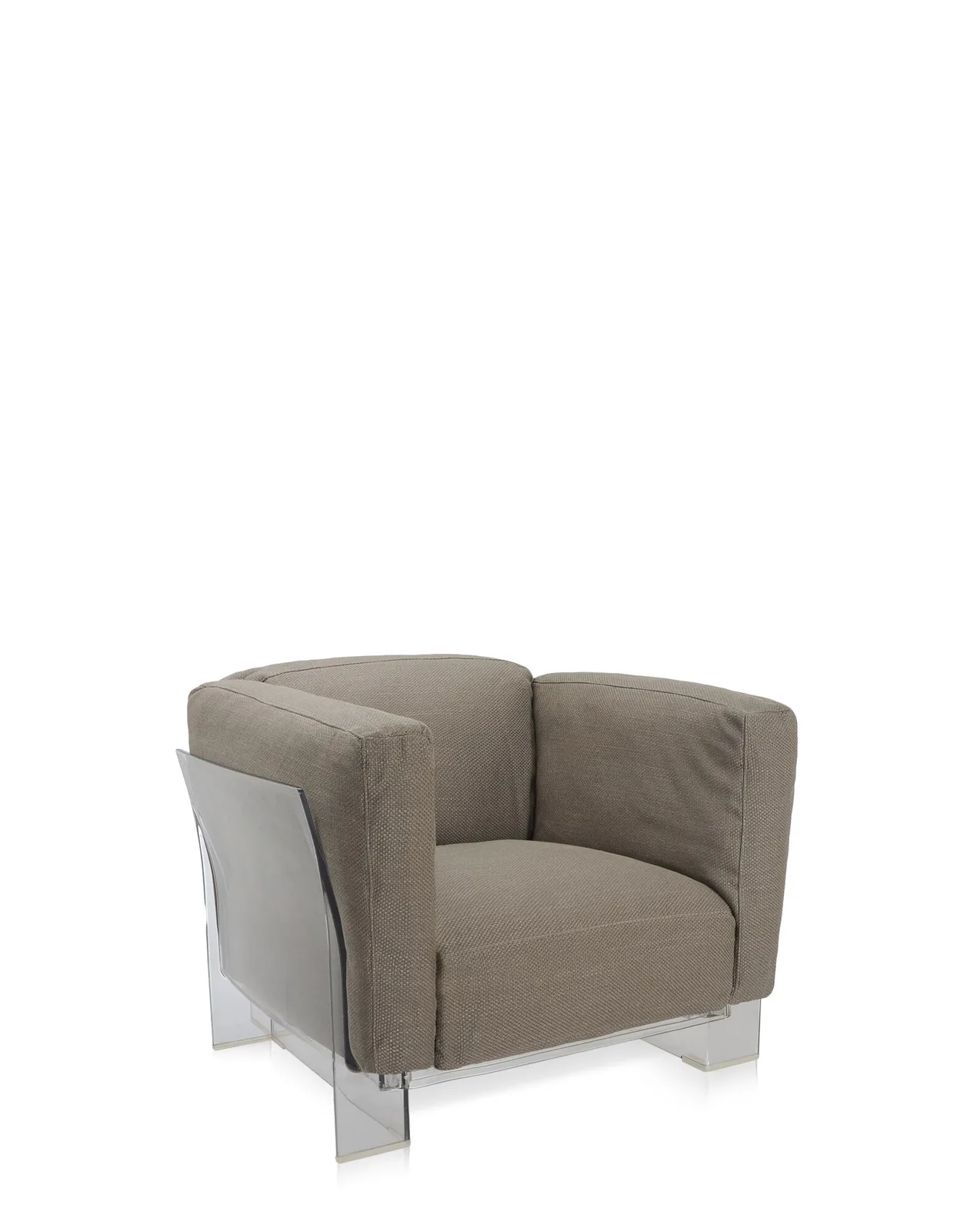 Кресло Pop Duo (серое/кристалл) Kartell, арт. 7060/75 — изображение товара 2