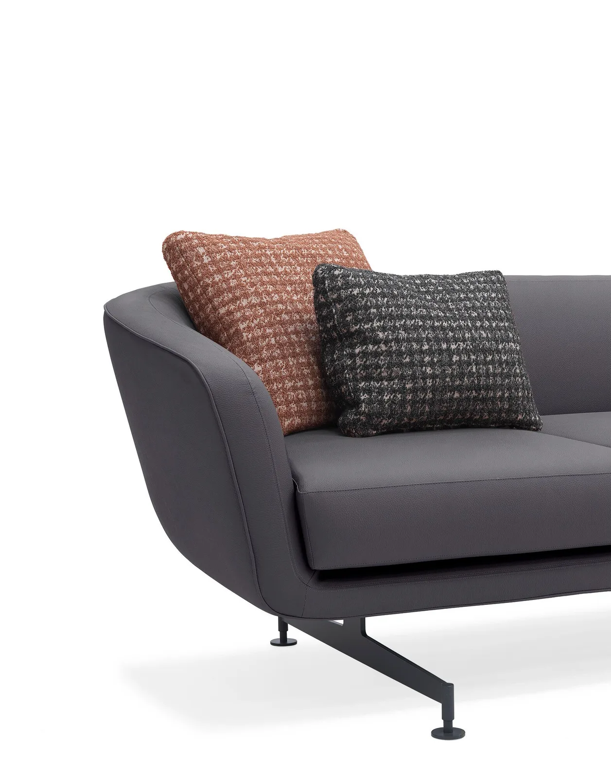 Диван Betty (серая экокожа) трехсекционный Kartell, арт. D7016/GP — изображение товара 2