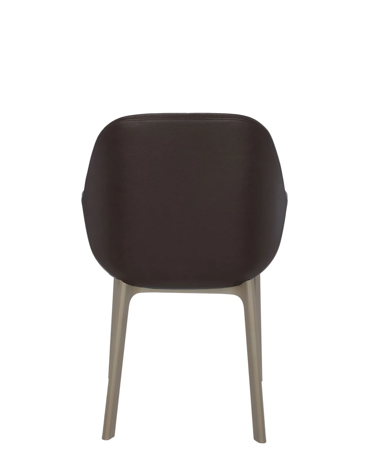 Кресло Clap (бежевое/коричневое) эко-кожа Kartell, арт. 4183/TM — изображение товара 2