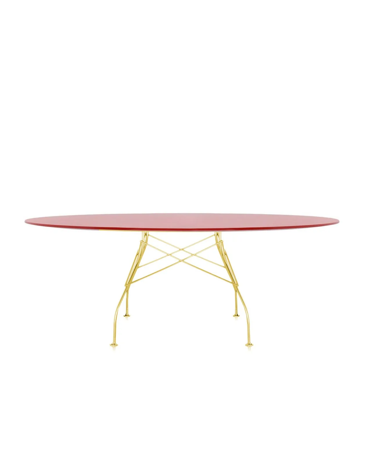 Стол Glossy (красный/золотой) 194x120см Kartell, арт. 4569/E7 — изображение товара 2