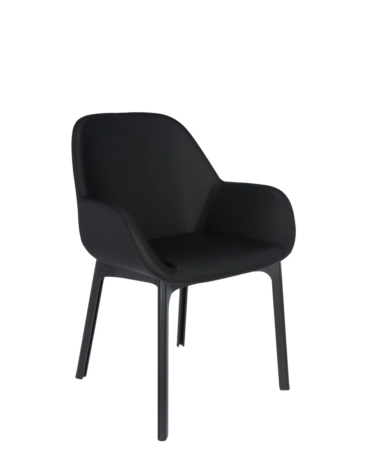 Кресло Clap (черное) эко-кожа Kartell, арт. 4183/NN — изображение товара 4