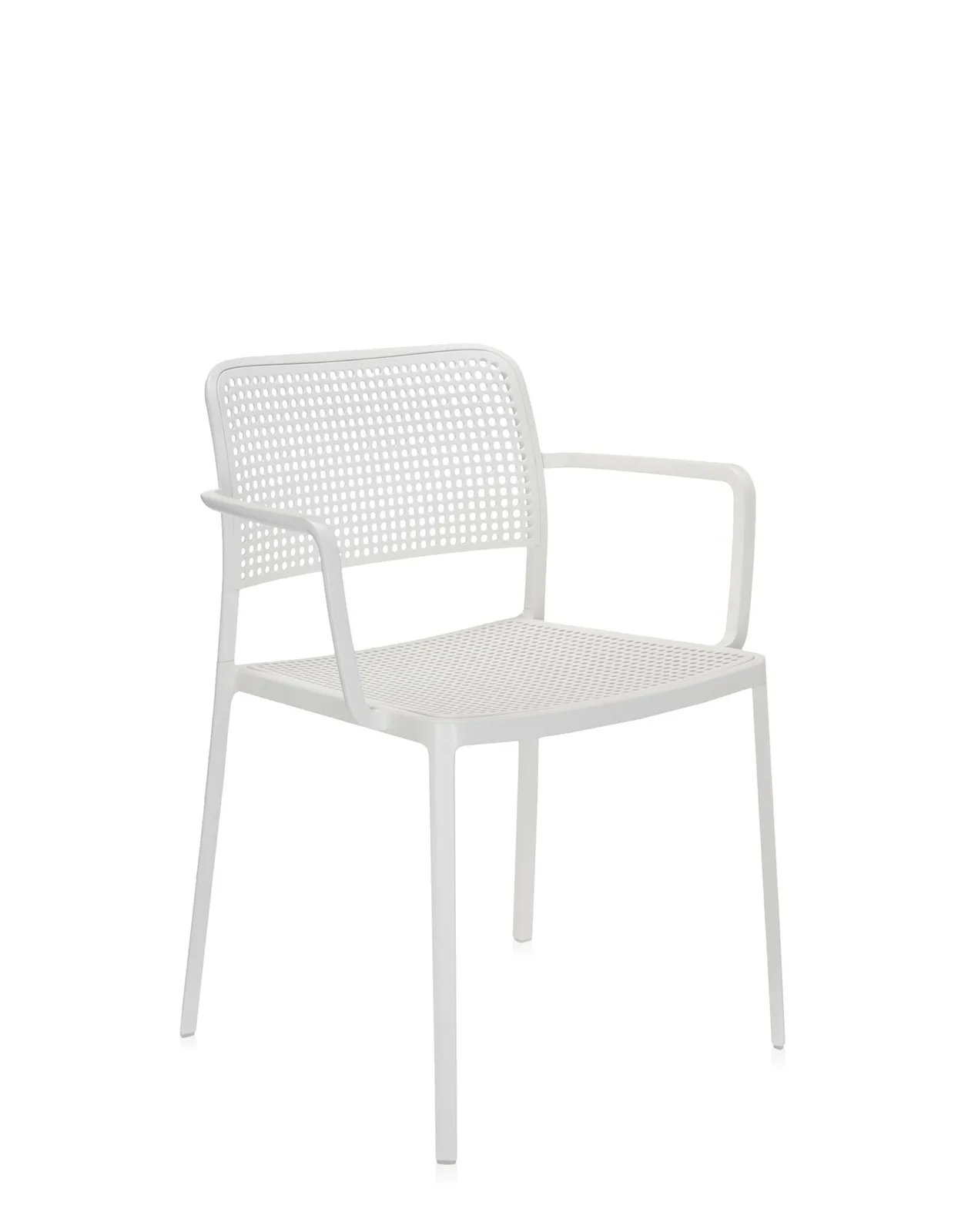 Стул Audrey с подлокотниками (белый) Kartell, арт. 5876/B1 — изображение товара 2