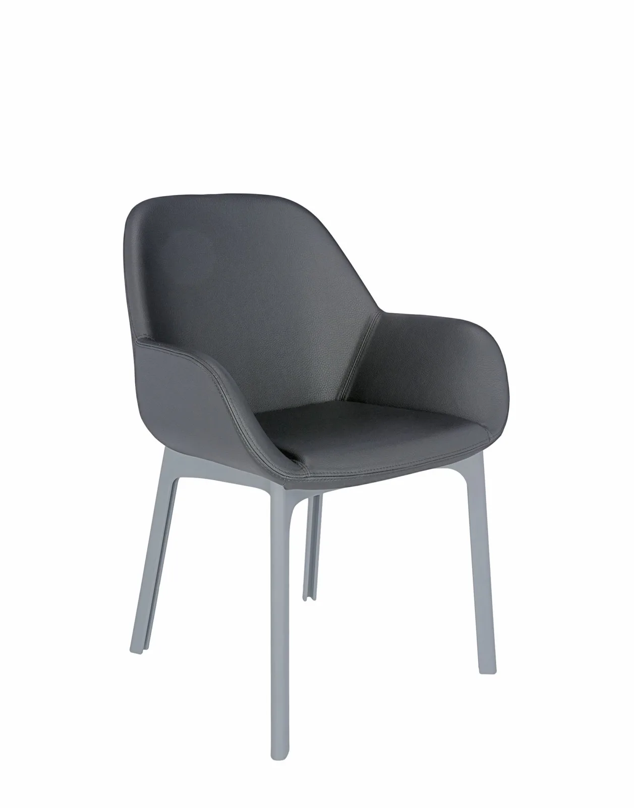 Кресло Clap (серое) эко-кожа Kartell, арт. 4183/GG — изображение товара 4