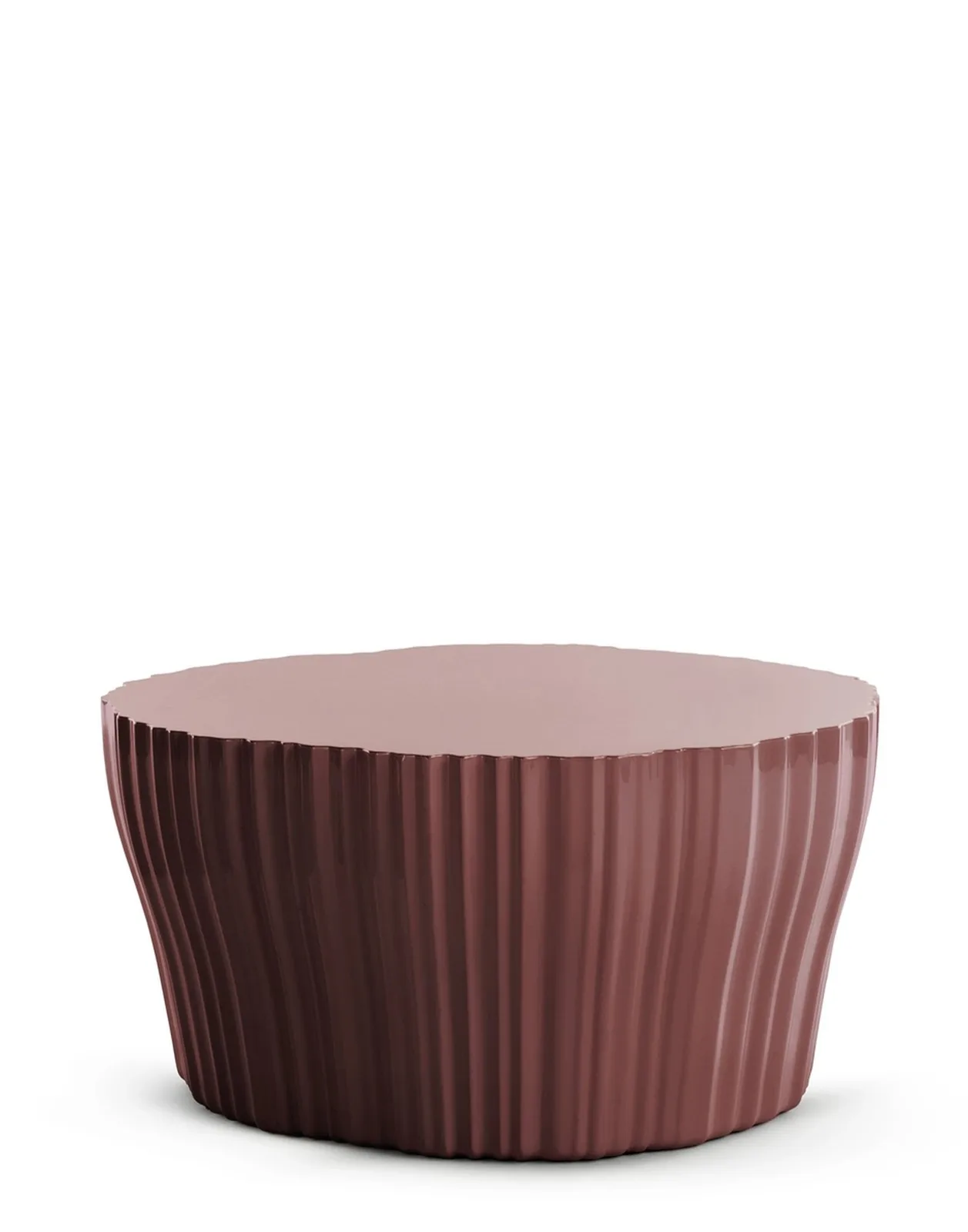 Стол журнальный Corteza (бордовый) высота 36см Kartell