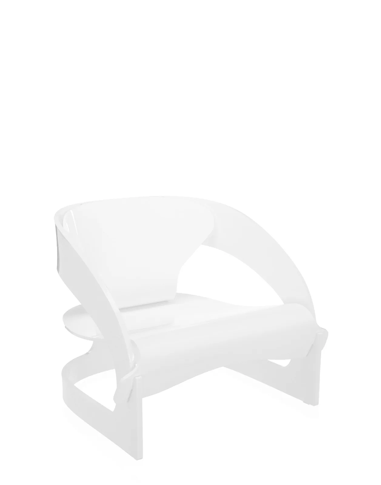 Кресло Joe Colombo (белое) Kartell, арт. 5867/03 — изображение товара 4